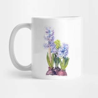 Purple Hyacinth. Watercolor illustration Mug